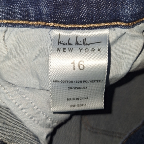 Nicole Miller Soho High Rise Ankle Skinny Distressed Jeans Size 16 - Picture 7 of 10